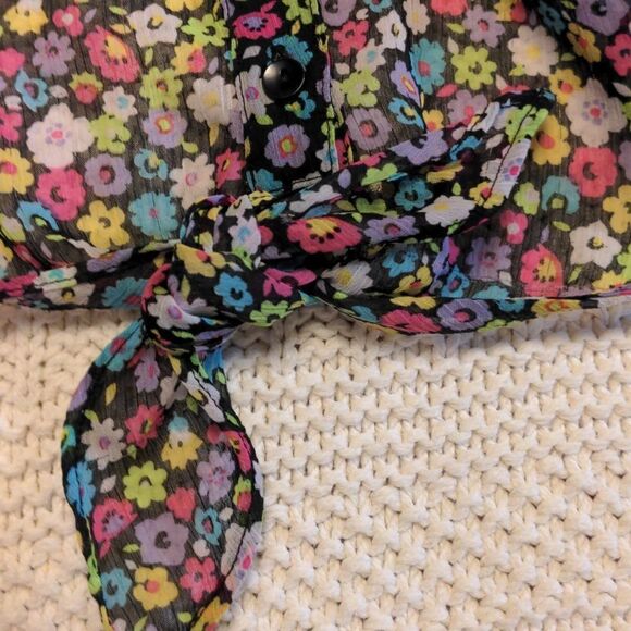 Y2K Retro Besties  floral  kids top - Picture 6 of 7